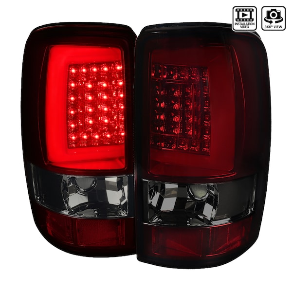 Spec-D Tuning 00-06 GMC Denali Tahoe LED Bar Tail Lights LT-DEN00RGLED-G2-TM - main